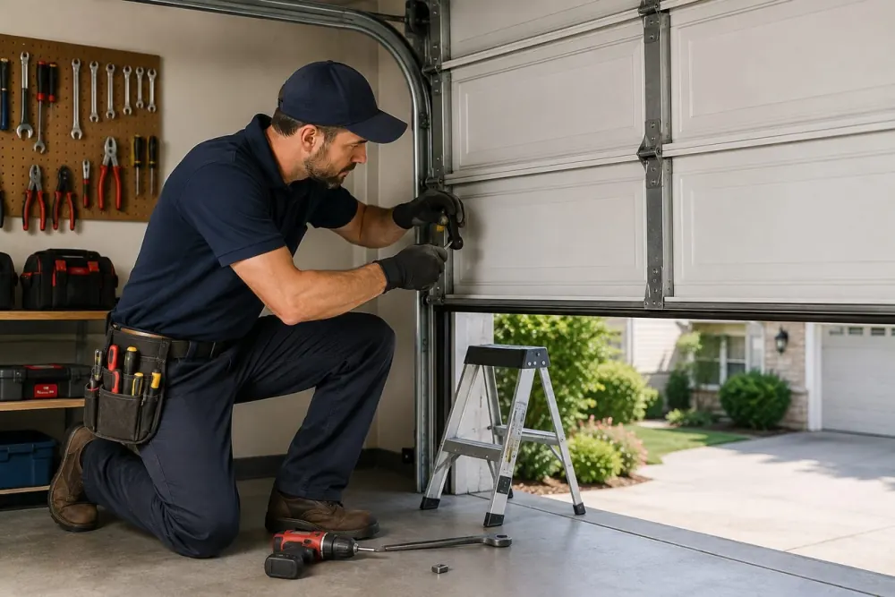 Dented Garage Door Panel: Repair or Swap?